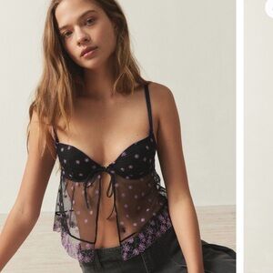 UO out from under floral babydoll top